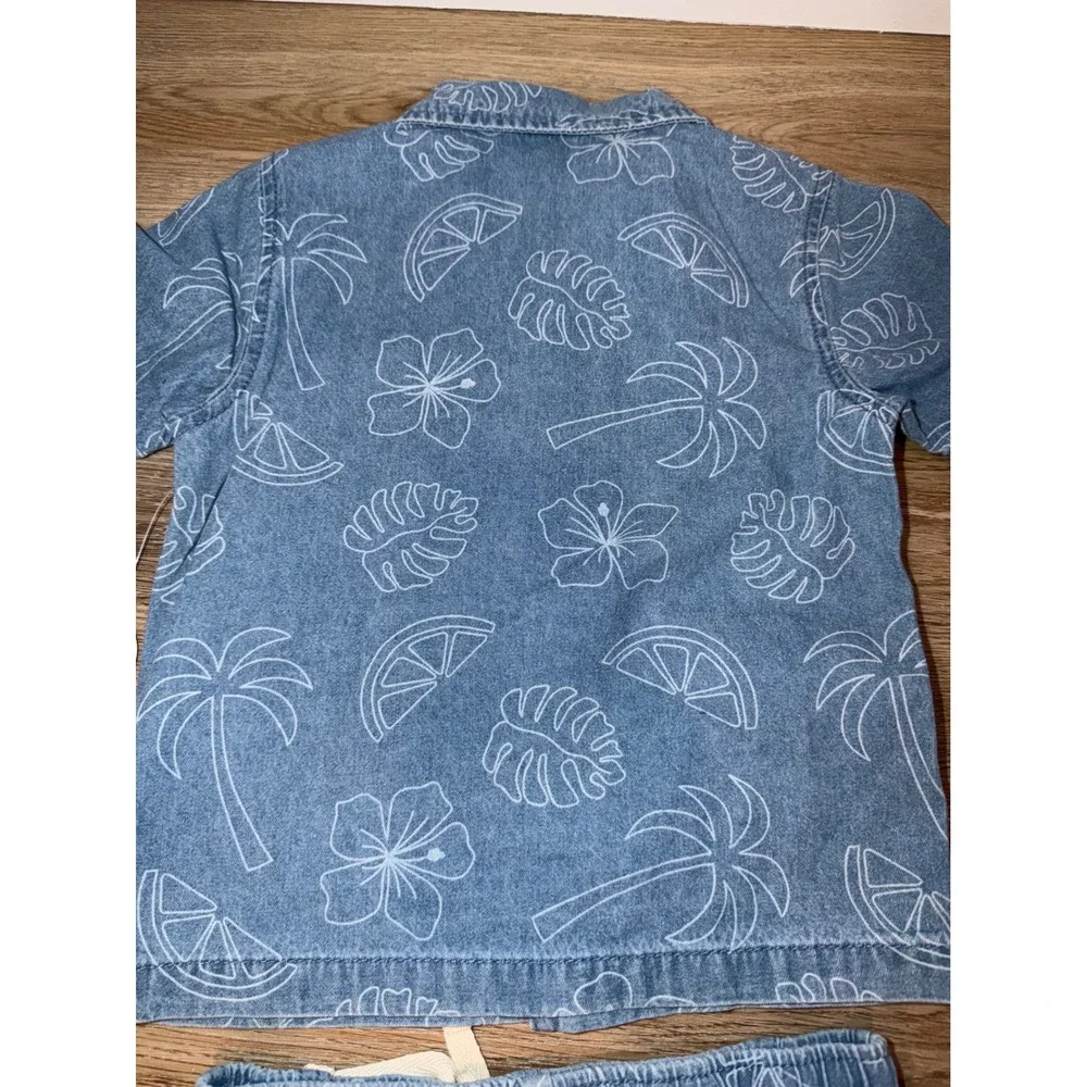 Boys denim outfit set 3T